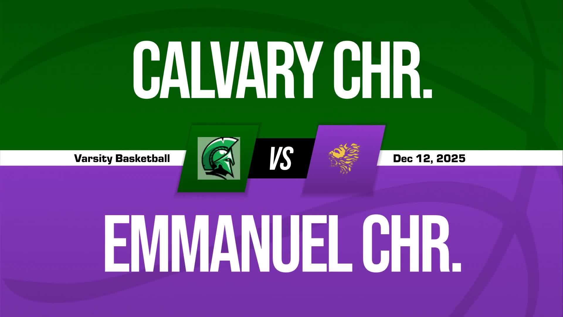 Basketball Recap: Emmanuel Christian Academy Piles Up the Points Against Calvary Christian + How To Watch