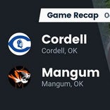 Football Game Recap: Mangum Tigers vs. Cordell Blue Devils