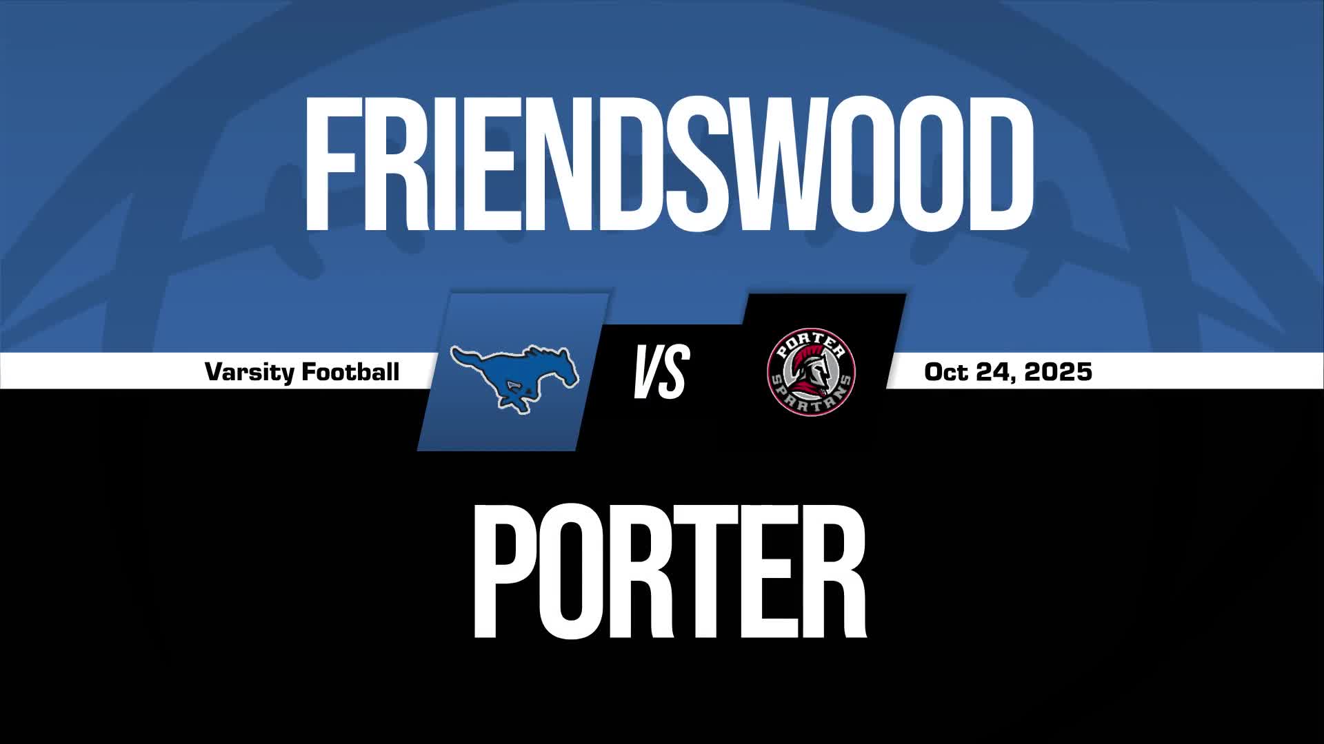 Football Game Preview: Porter Spartans vs. Crosby Cougars + How To Watch