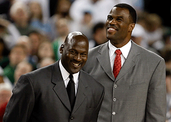 David Robinson and Michael Jordan both lead their team's to multiple NBA titles.