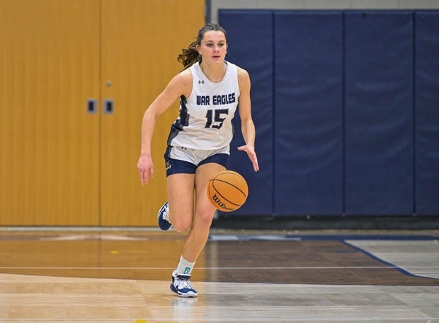 Kate Harpring of Marist scored 45 points in a 72-69 overtime win over River Ridge in the Georgia AAAAAA semifinals Saturday. The daughter of NBA veteran Matt Harpring scored 39 in regulation and six of her team's 10 points in overtime. (File photo: Kenny Grimes)