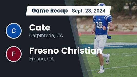 Football Game Preview: Cate Rams vs. Santa Clara Saints
