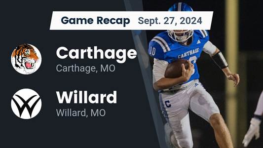 Football Recap: Willard Comes Up Short