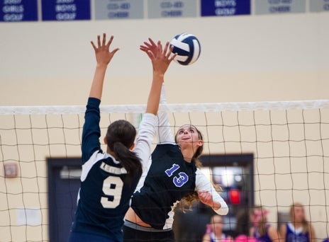 Standout Mattison DeGarmo (13) and Douglas County have been one of the early season surprises in Class 5A volleyball this season. The Huskies have gone 9-1 and are ranked No. 8.