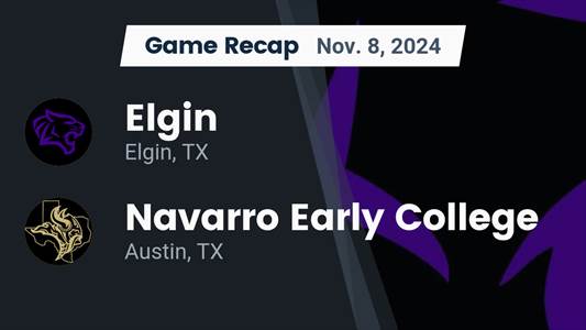 Football Recap: Elgin Skates Past Navarro with Ease