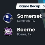 Football Game Recap: Somerset Bulldogs vs. Boerne Greyhounds