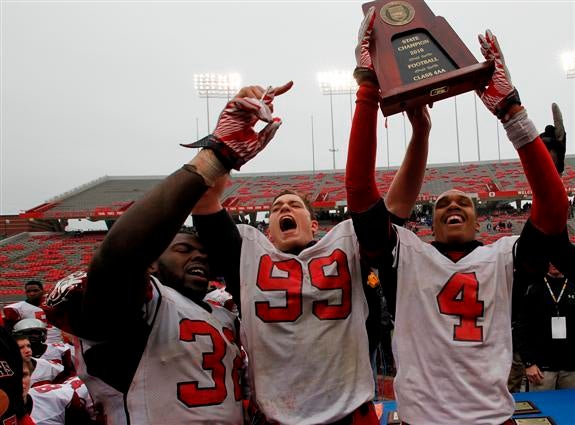 Butler hoisted the 4AA trophy for the second year in a row.