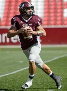 Jordan quarterback Austin Kafentzis
had two rushing touchdowns.