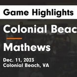Colonial Beach piles up the points against King & Queen Central
