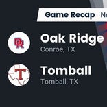 Football Game Recap: Tomball Cougars vs. Oak Ridge War Eagles