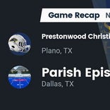 Football Game Recap: Concordia Lutheran Crusaders vs. Parish Episcopal Panthers
