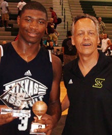 MVP Marcus Smart and Super 64 director Ron Montoya.
