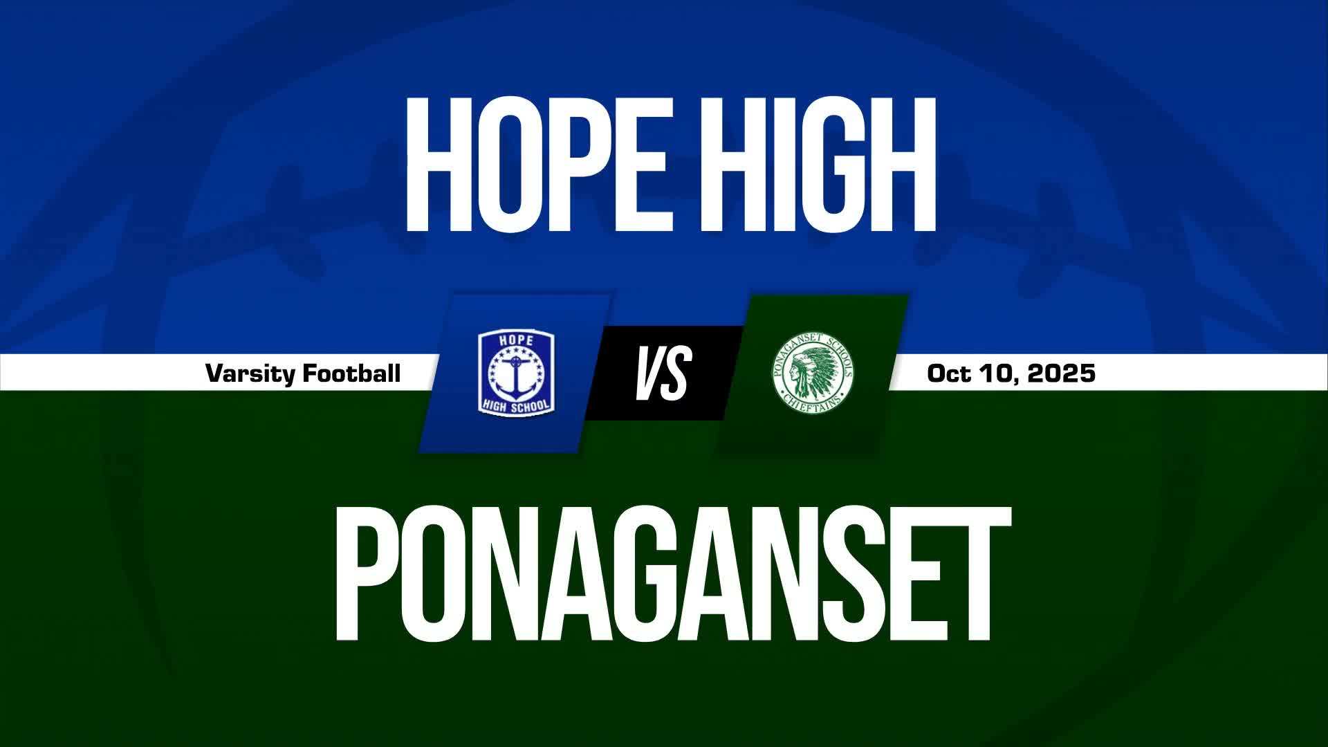 Football Recap: Hope Takes a Loss