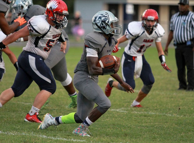 Central running back De'Vonta Smith ran for 384 yards and four touchdowns on 34 carries in a 35-21 win over Lecanto.