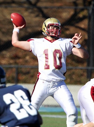 Cardinal Newman's Keaton Dunsford is one
of at least eight Bay Area quarterbacks
who figure to sign a letter of intent
in February.