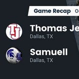 Football Game Recap: Jefferson Patriots vs. Samuell Spartans