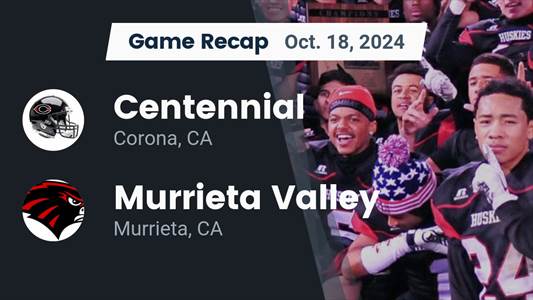 Football Recap: Centennial Extends Winning Streak to Seven