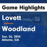 Woodland piles up the points against Lovett