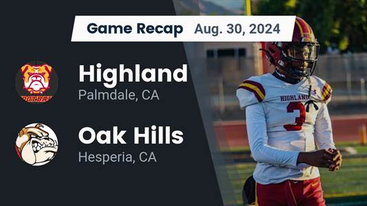 Football Recap: Oak Hills Piles Up the Points Against Palmdale