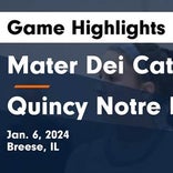 Quincy Notre Dame snaps 28-game streak of wins at home