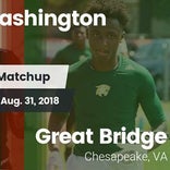 Football Game Recap: Great Bridge vs. Washington