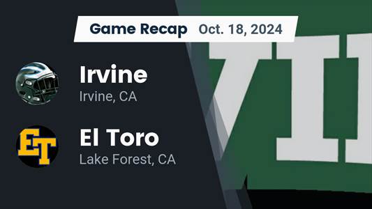 Football Recap: Irvine Picks Up Fourth Consecutive  Win