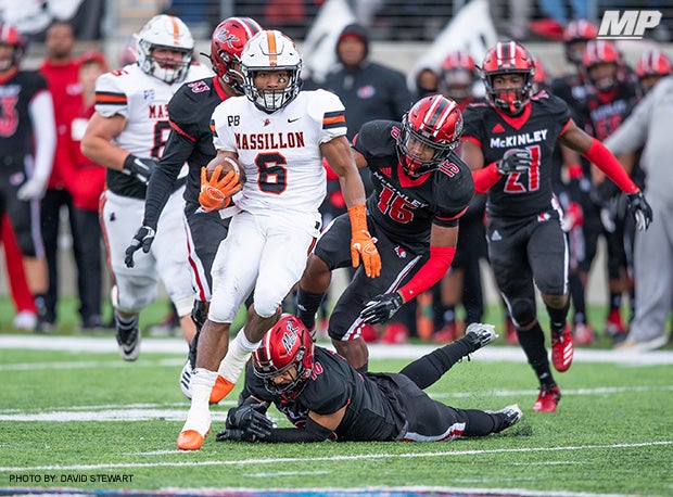 Washington (Massillon, Ohio) ran its win streak over archrival McKinley (Canton, Ohio) to four as the teams met for the 130th time last Saturday.