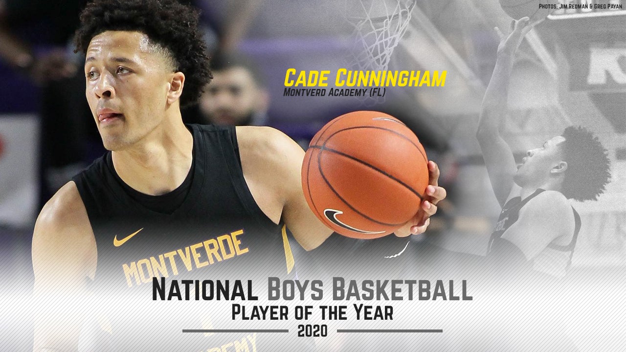 National Player of the Year Cade Cunningham of Montverde Academy.