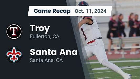 Football Recap: Troy Piles Up the Points Against Santa Ana