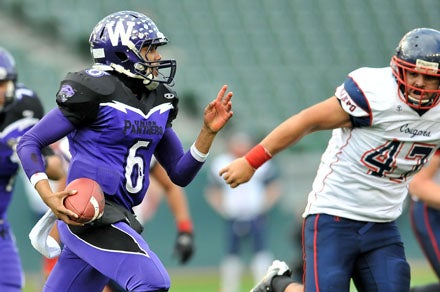 Washington Union quarterback Chris Cain accounted for all three of his team's touchdowns in a State Bowl Division III title win. 