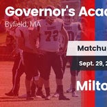 Football Game Recap: Milton Academy vs. Governor's Academy