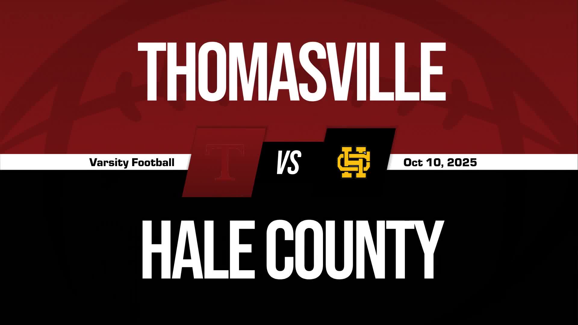 Football Recap: Hale County Piles Up the Points Against Dallas County + How To Watch
