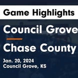 Basketball Game Recap: Council Grove Braves vs. Halstead Dragons