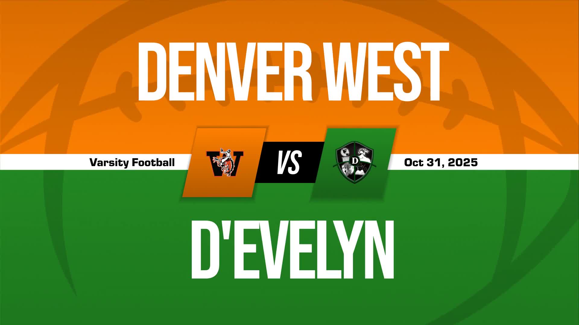 Football Recap: Denver West Takes a Loss
