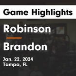 Basketball Recap: Robinson skates past Brandon with ease