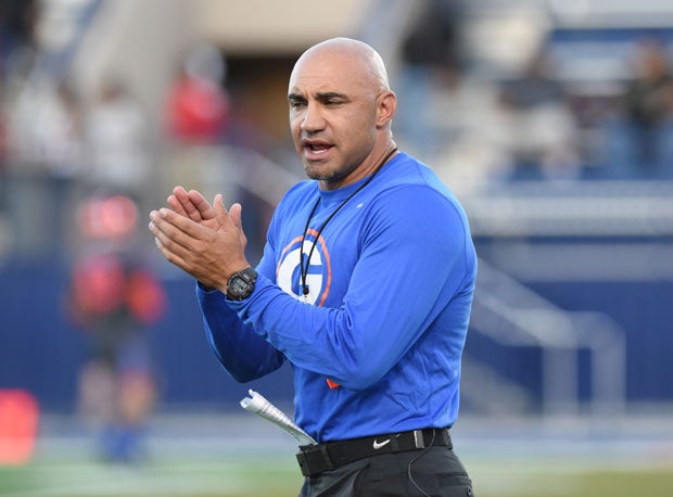 Kenny Sanchez, the 2016 National Football Coach of the Year from Bishop Gorman.