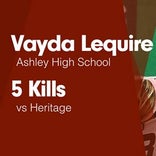 Softball Recap: Ashley falls despite strong effort from  Vayda Lequire