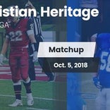 Football Game Recap: Christian Heritage vs. Trion