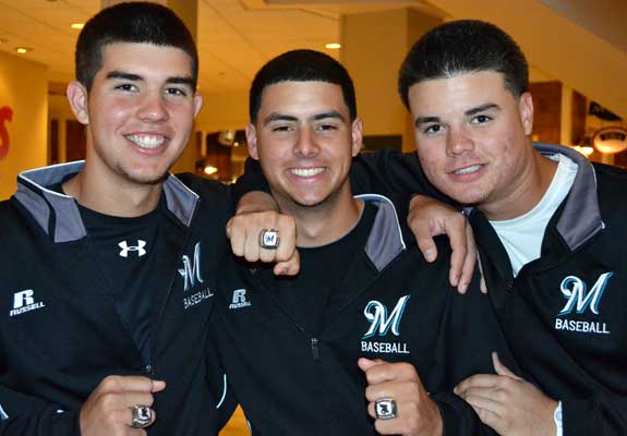 Garrett Kennedy (graduated), Andre Martinez and Nick Travieso.