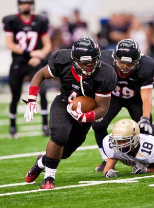 Trinity's bowling ball Boykin rushed for 122 yards.