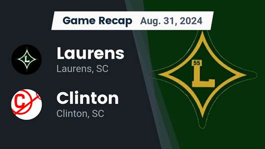 Football Game Recap: Laurens Comes Up Short