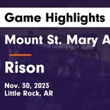 Mount St. Mary Academy vs. Rison
