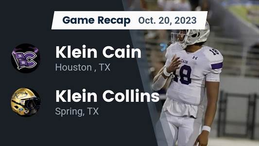 Klein Collins beats Klein Cain for their fifth straight win