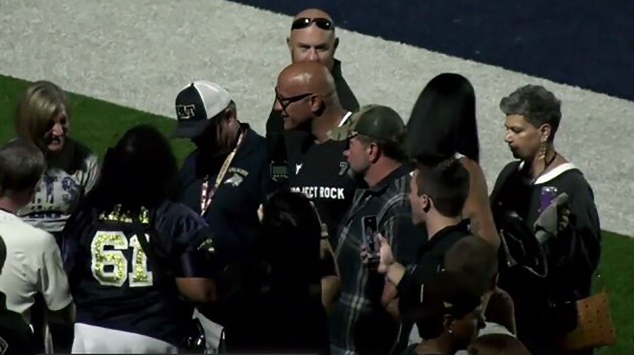 The Rock shows up to support Apalachee