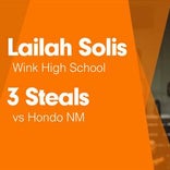 Lailah Solis Game Report: vs Coleman
