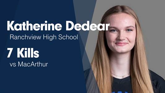 Katherine Dedear Game Report: vs Williams Prep