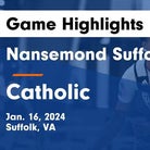 Basketball Game Recap: Nansemond-Suffolk Academy Saints vs. Peninsula Catholic Knights