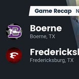 Football Game Recap: Fredericksburg Billies vs. Boerne Greyhounds