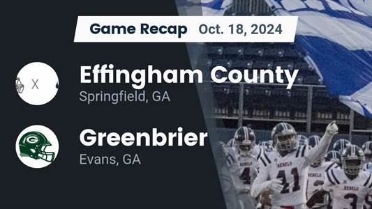 Football Game Preview: Effingham County Rebels vs. Glynn Academy
