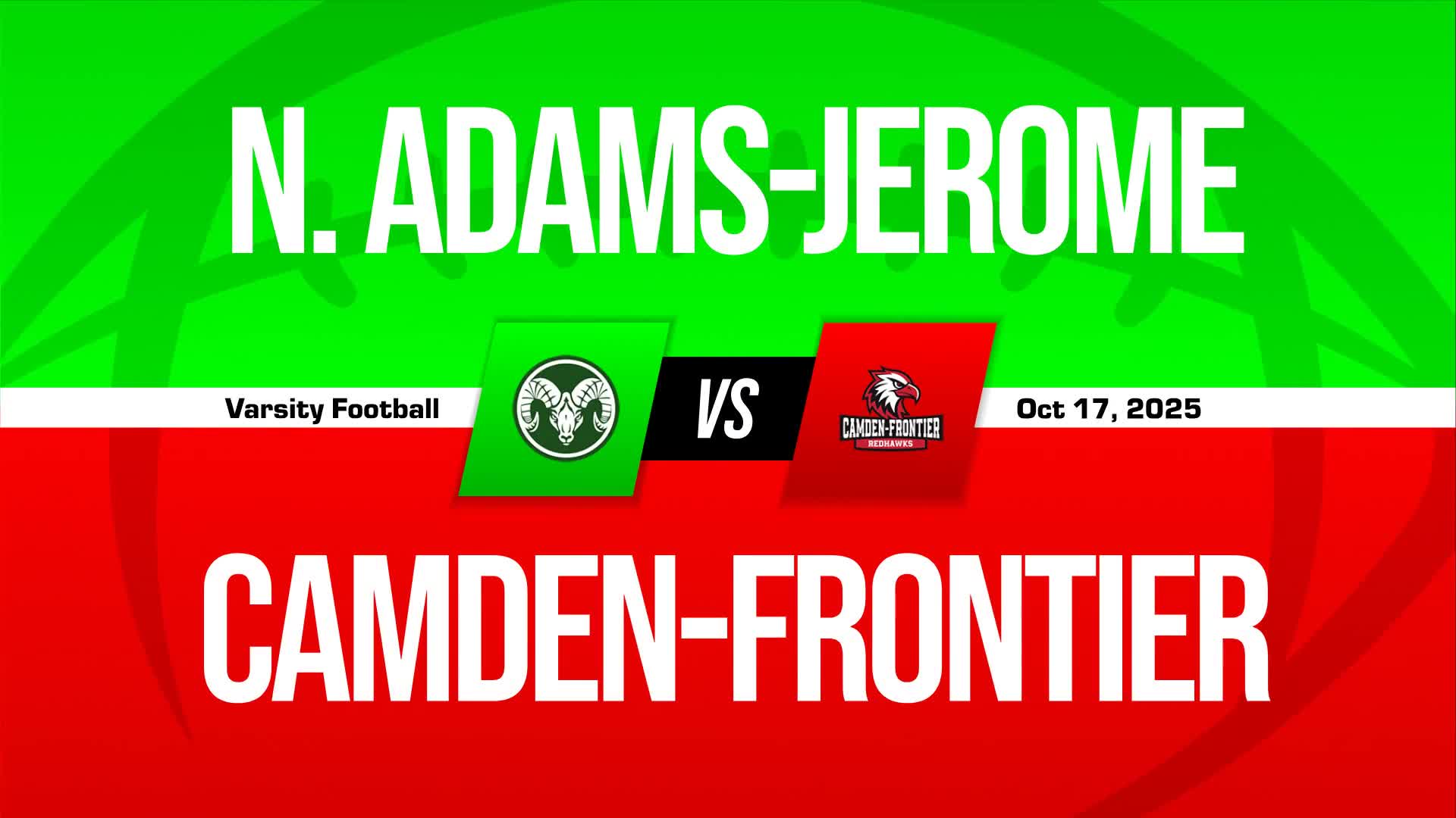 Football Game Preview: Camden-Frontier Redskins vs. Britton Deerfield Patriots
